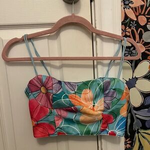 Shein patterned cropped top